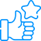 100% client satisfaction icon